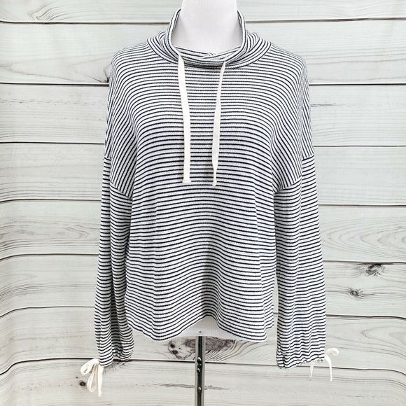 Madewell Tops - MADEWELL Mile(s) Funnel Neck Top Striped